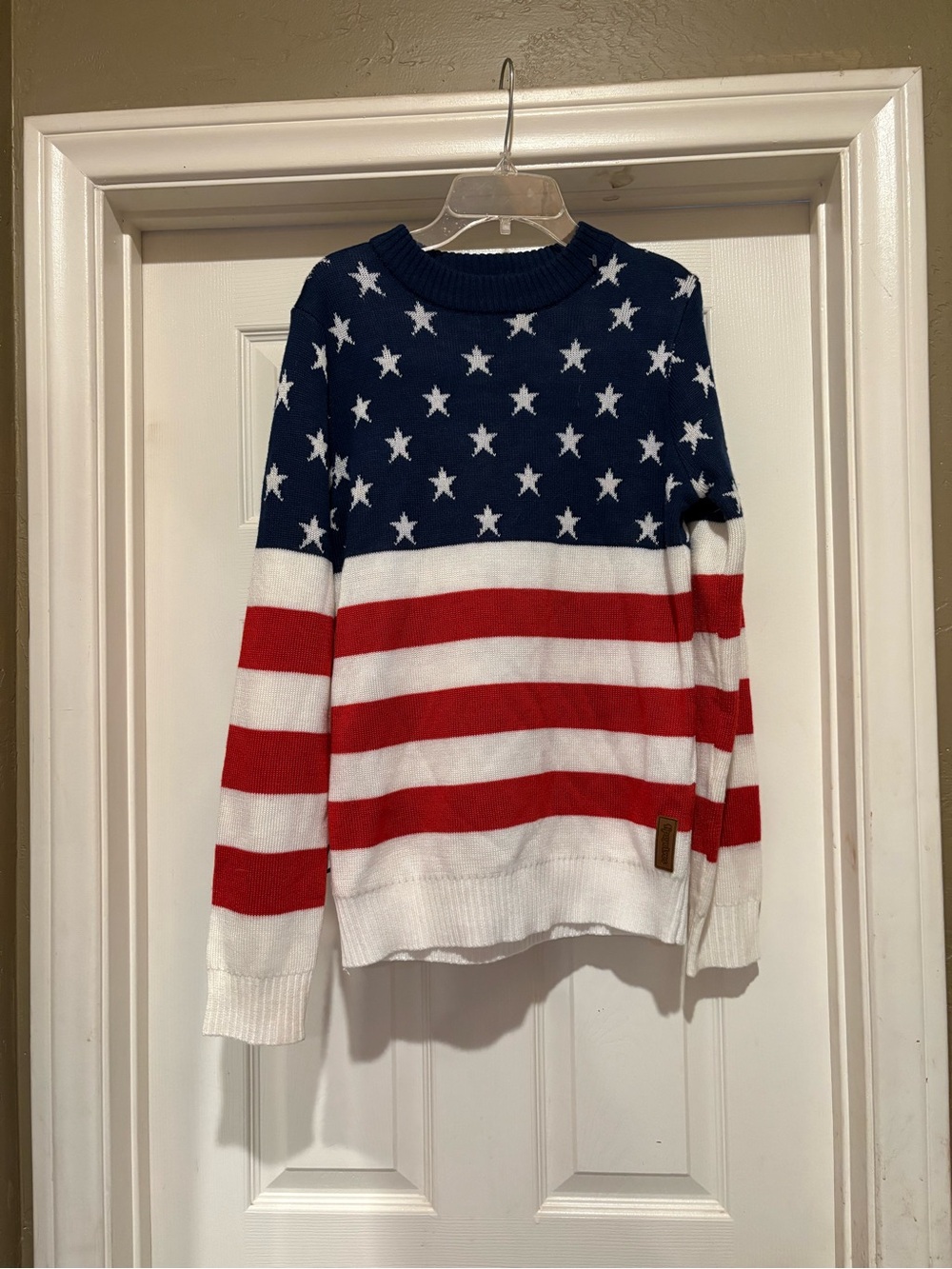Tipsy Elves Women’s Small American Flag Stars & Stripes Patriotic Sweater